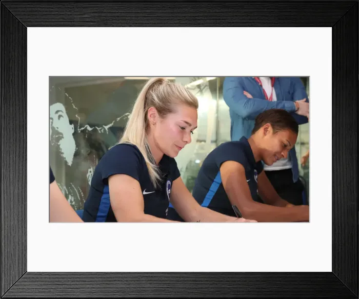 Framed Print : Brighton & Hove Albion FC: 2018 Player Signing Event - Autograph Session with the Team