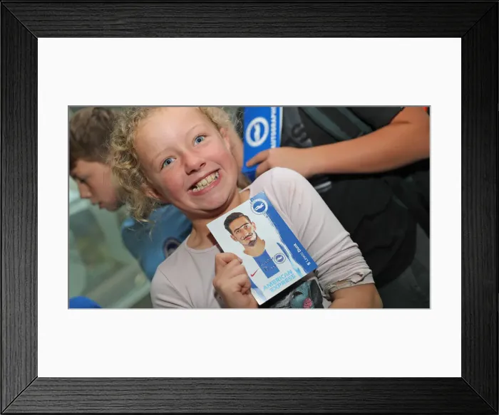 Framed Print : Brighton & Hove Albion FC: 2018 Player Signing Session - Meet and Greet with the Team Framed Print : Brighton & Hove Albion FC: 2018 Player Signing Session - Meet and Greet with the Team