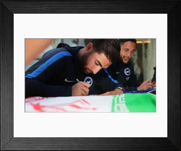 Framed Print : Brighton & Hove Albion FC: 2018 Player Signing Session - Meet and Greet with the Team Framed Print : Brighton & Hove Albion FC: 2018 Player Signing Session - Meet and Greet with the Team