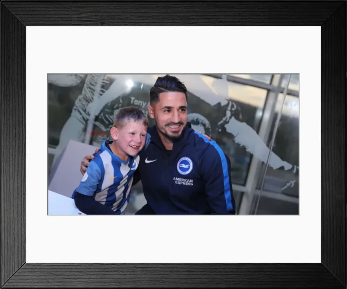 Framed Print : Brighton and Hove Albion FC: 2018 Player Signing Event - Autograph Session with the Team Framed Print : Brighton and Hove Albion FC: 2018 Player Signing Event - Autograph Session with the Team