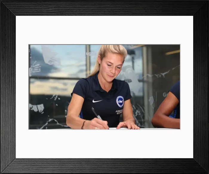 Framed Print : Brighton & Hove Albion FC: 2018 Player Signing Event - Autograph Session with the Team Framed Print : Brighton & Hove Albion FC: 2018 Player Signing Event - Autograph Session with the Team