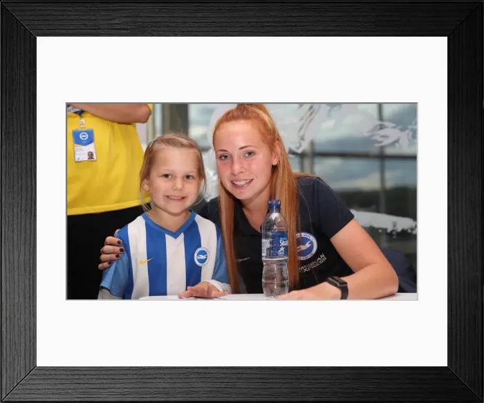 Framed Print : Brighton & Hove Albion FC: 2018 Player Signing Event - Autograph Session with the Team Framed Print : Brighton & Hove Albion FC: 2018 Player Signing Event - Autograph Session with the Team