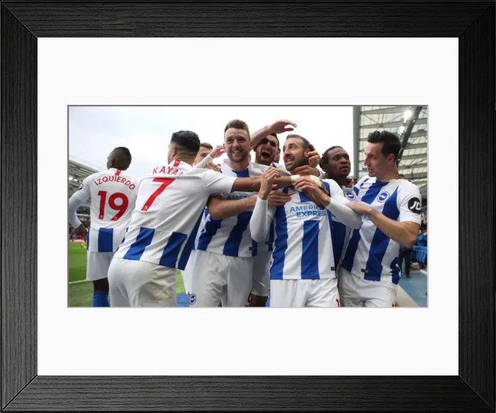Framed Print : Brighton and Hove Albion vs. Wolverhampton Wanderers: A Premier League Showdown at American Express Community Stadium (October 26, 2018) Framed Print : Brighton and Hove Albion vs. Wolverhampton Wanderers: A Premier League Showdown at American Express Community Stadium (October 26, 2018)