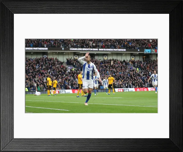 Framed Print : Brighton and Hove Albion vs. Wolverhampton Wanderers: A Premier League Showdown at American Express Community Stadium (October 26, 2018) Framed Print : Brighton and Hove Albion vs. Wolverhampton Wanderers: A Premier League Showdown at American Express Community Stadium (October 26, 2018)