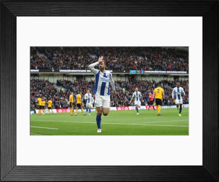 Framed Print : Brighton and Hove Albion vs. Wolverhampton Wanderers: A Premier League Showdown at American Express Community Stadium (October 26, 2018)