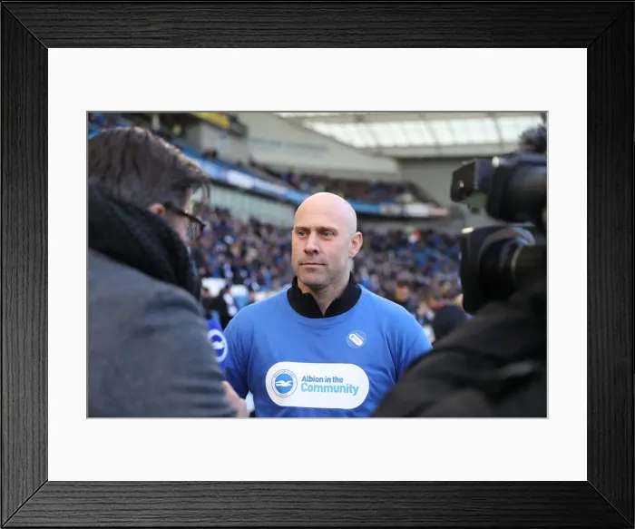 Framed Print : Brighton and Hove Albion vs. Wolverhampton Wanderers: A Premier League Showdown at American Express Community Stadium (October 26, 2018)