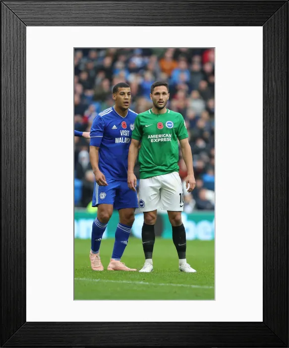 Framed Print : 10NOV18: Premier League Showdown - Cardiff City vs. Brighton and Hove Albion at Cardiff City Stadium