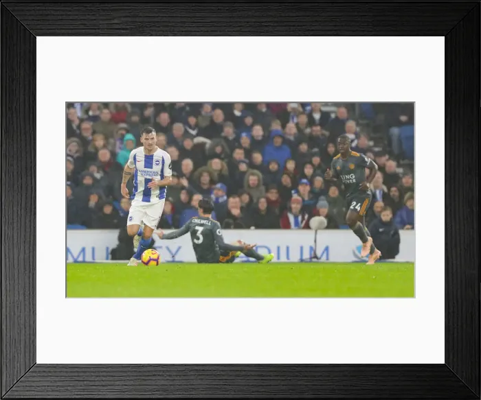 Framed Print : Brighton and Hove Albion vs Leicester City: Premier League Showdown at American Express Community Stadium (November 2018)
