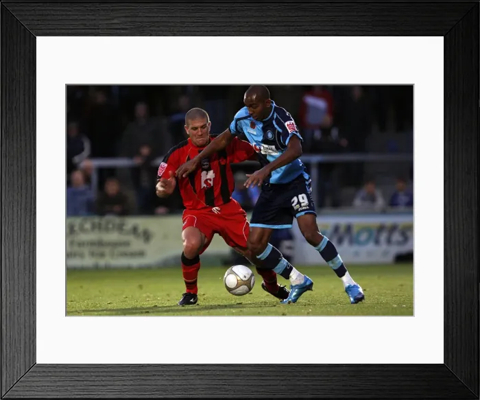 Framed Print : Brighton & Hove Albion vs Wycombe Wanderers (FA Cup, 2009-10): Away Game Framed Print : Brighton & Hove Albion vs Wycombe Wanderers (FA Cup, 2009-10): Away Game
