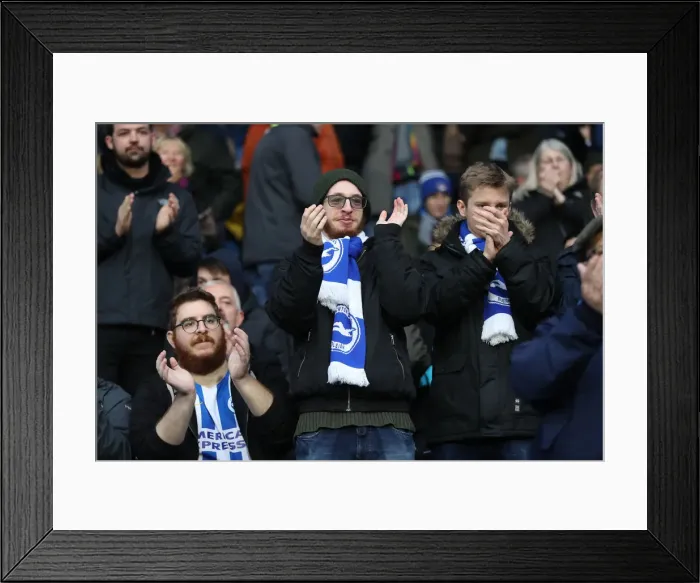 Framed Print : Decisive Moment: Huddersfield vs. Brighton & Hove Albion - Premier League Showdown (01DEC18)