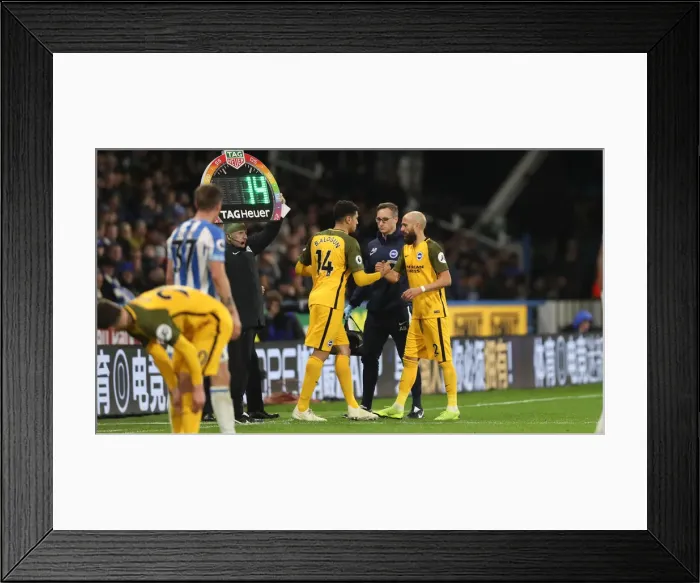 Framed Print : Decisive Moments: Huddersfield vs. Brighton, Premier League (1st December 2018) Framed Print : Decisive Moments: Huddersfield vs. Brighton, Premier League (1st December 2018)