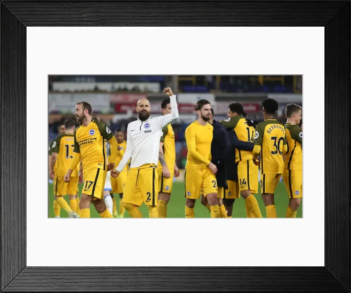 Framed Print : Decisive Moment: Huddersfield vs. Brighton & Hove Albion - Premier League Clash (1st December 2018)