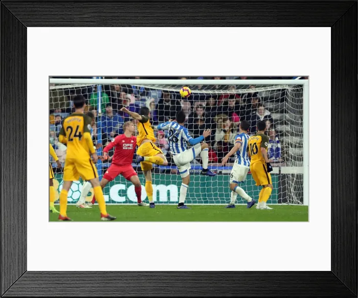Framed Print : Decisive Moment: Huddersfield vs. Brighton & Hove Albion at John Smiths Stadium (1st December 2018) Framed Print : Decisive Moment: Huddersfield vs. Brighton & Hove Albion at John Smiths Stadium (1st December 2018)