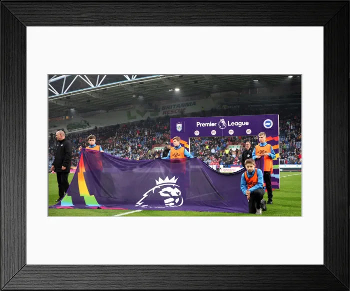 Framed Print : Rainbow Laces: Huddersfield Town vs. Brighton and Hove Albion, Premier League, 1st December 2018 Framed Print : Rainbow Laces: Huddersfield Town vs. Brighton and Hove Albion, Premier League, 1st December 2018