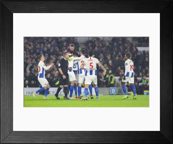 Framed Print : Decisive December Clash: Brighton and Hove Albion vs. Crystal Palace at the American Express Community Stadium (04DEC18) Framed Print : Decisive December Clash: Brighton and Hove Albion vs. Crystal Palace at the American Express Community Stadium (04DEC18)