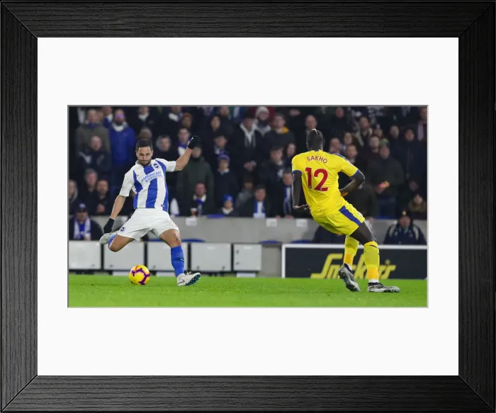 Framed Print : Brighton and Hove Albion vs. Crystal Palace: A Premier League Showdown at American Express Community Stadium (December 4, 2018) Framed Print : Brighton and Hove Albion vs. Crystal Palace: A Premier League Showdown at American Express Community Stadium (December 4, 2018)