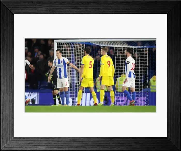 Framed Print : Brighton and Hove Albion vs. Crystal Palace: A Premier League Clash at American Express Community Stadium (December 4, 2018) Framed Print : Brighton and Hove Albion vs. Crystal Palace: A Premier League Clash at American Express Community Stadium (December 4, 2018)