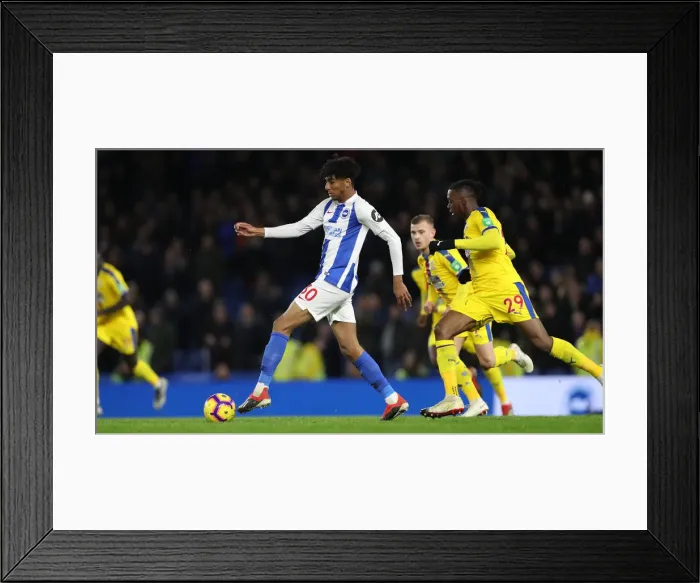 Framed Print : Brighton and Hove Albion vs. Crystal Palace: A Premier League Showdown at American Express Community Stadium (December 4, 2018)