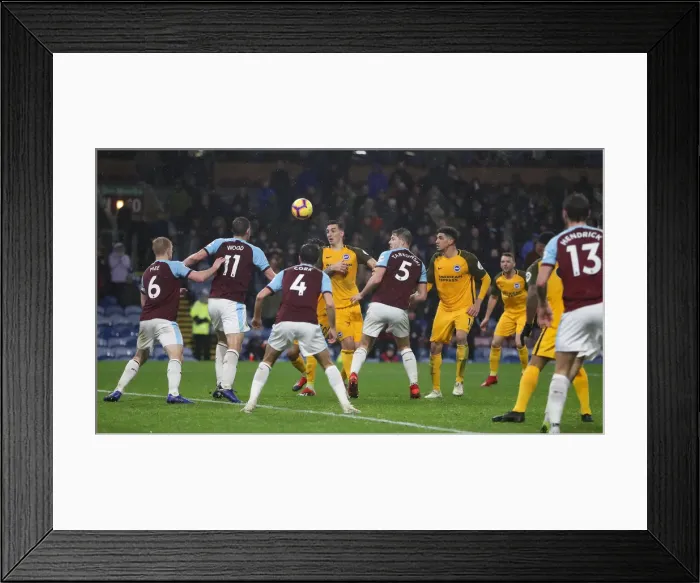 Framed Print : Premier League Showdown: Burnley vs. Brighton and Hove Albion at Turf Moor (08DEC18) Framed Print : Premier League Showdown: Burnley vs. Brighton and Hove Albion at Turf Moor (08DEC18)