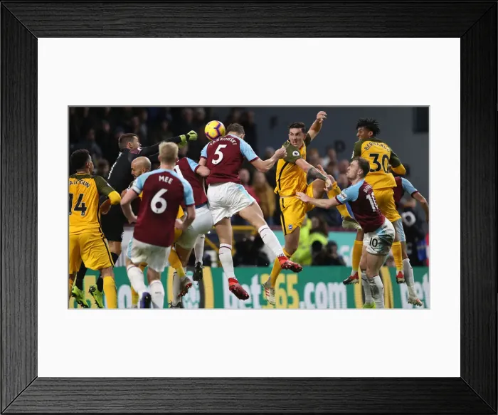 Framed Print : Decisive Moments: Burnley vs. Brighton & Hove Albion at Turf Moor (8DEC18)