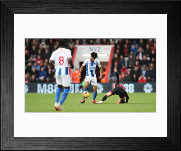 Framed Print : Decisive Moment: AFC Bournemouth vs. Brighton and Hove Albion - Premier League Showdown at Vitality Stadium (22DEC18)