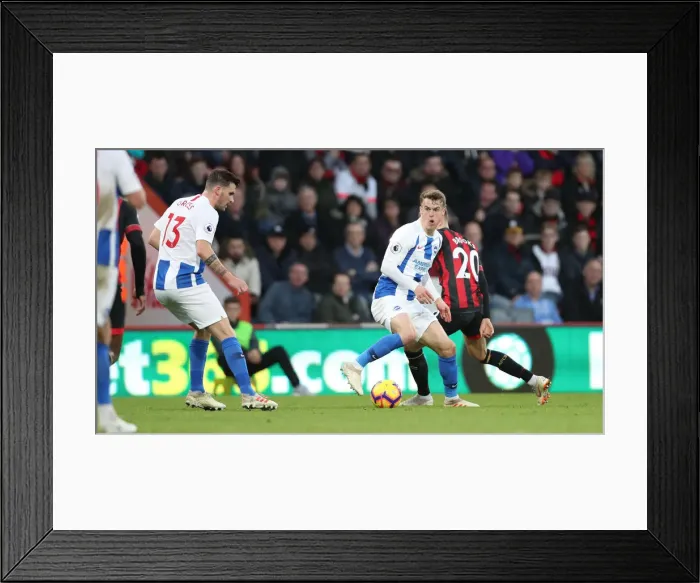 Framed Print : Intense Premier League Showdown: Brighton and Hove Albion vs. AFC Bournemouth (22DEC18)