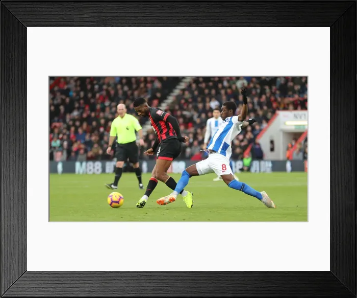 Framed Print : Decisive Moment: AFC Bournemouth vs. Brighton and Hove Albion at Vitality Stadium, Premier League (22DEC18)