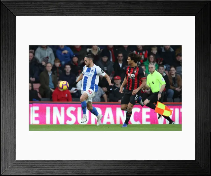 Framed Print : Decisive Moments: AFC Bournemouth vs. Brighton and Hove Albion at Vitality Stadium, 22DEC18