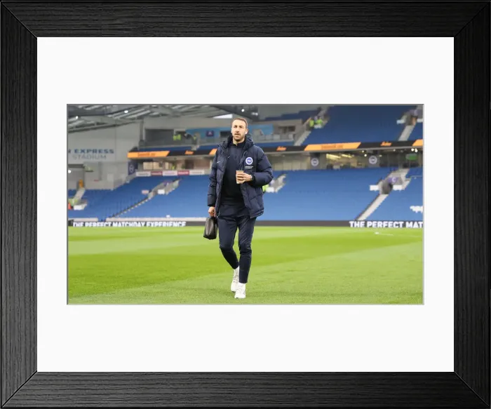 Framed Print : Brighton and Hove Albion vs. Arsenal: Premier League Battle at American Express Community Stadium (12.26.18)
