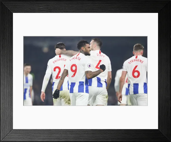 Framed Print : Premier League Showdown: Brighton & Hove Albion vs. Arsenal at American Express Community Stadium (26DEC18) Framed Print : Premier League Showdown: Brighton & Hove Albion vs. Arsenal at American Express Community Stadium (26DEC18)