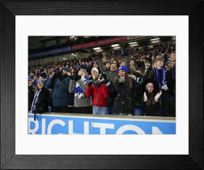 Framed Print : Premier League Showdown: Brighton & Hove Albion vs. Arsenal at American Express Community Stadium (26DEC18) Framed Print : Premier League Showdown: Brighton & Hove Albion vs. Arsenal at American Express Community Stadium (26DEC18)
