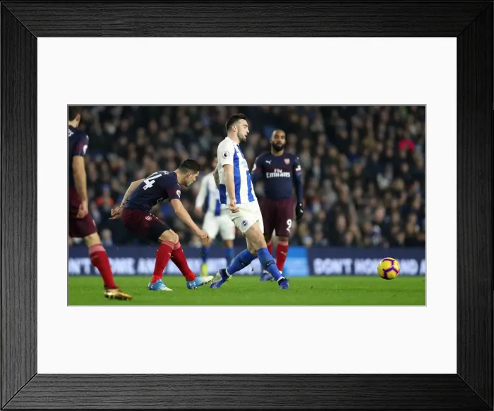 Framed Print : Brighton and Hove Albion vs. Arsenal: Premier League Battle at American Express Community Stadium (12.26.18)