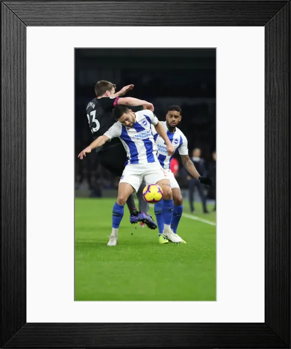 Framed Print : Premier League Showdown: Brighton & Hove Albion vs. Everton at American Express Community Stadium (29DEC18) Framed Print : Premier League Showdown: Brighton & Hove Albion vs. Everton at American Express Community Stadium (29DEC18)