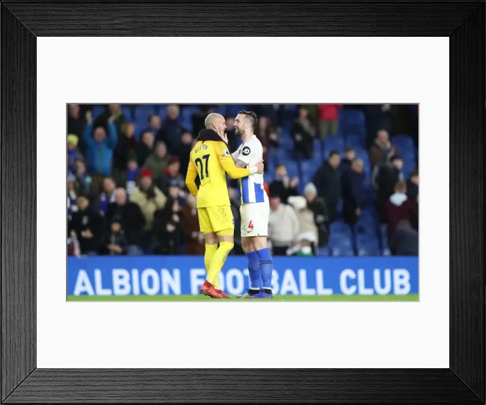 Framed Print : Brighton and Hove Albion vs. Everton: A Premier League Battle at American Express Community Stadium (29DEC18)