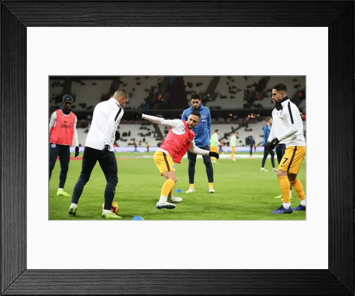 Framed Print : Premier League Showdown: Brighton and Hove Albion vs. West Ham United at The London Stadium (02JAN19) Framed Print : Premier League Showdown: Brighton and Hove Albion vs. West Ham United at The London Stadium (02JAN19)