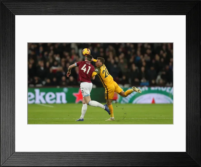 Framed Print : Premier League Showdown: Brighton and Hove Albion vs. West Ham United at The London Stadium (02JAN19) Framed Print : Premier League Showdown: Brighton and Hove Albion vs. West Ham United at The London Stadium (02JAN19)