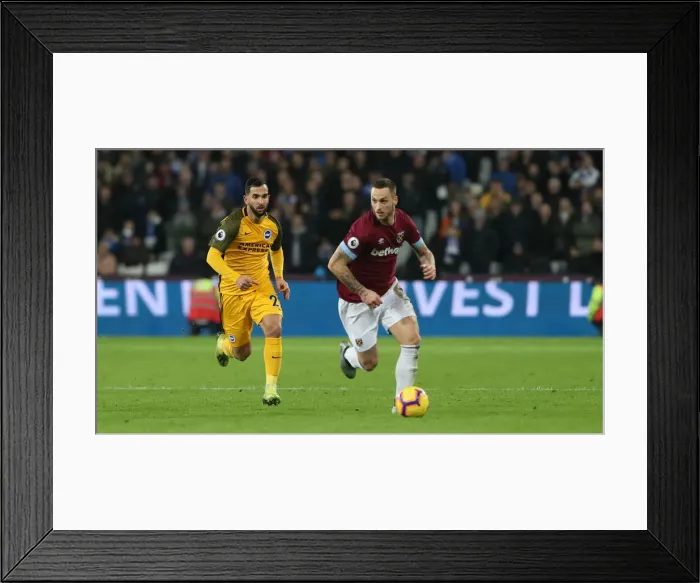 Framed Print : Intense Premier League Showdown: Brighton and Hove Albion vs. West Ham United (02JAN19) at The London Stadium Framed Print : Intense Premier League Showdown: Brighton and Hove Albion vs. West Ham United (02JAN19) at The London Stadium