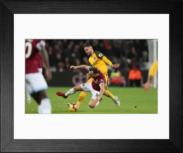 Framed Print : Premier League Clash: Brighton and Hove Albion vs. West Ham United at The London Stadium (02JAN19) Framed Print : Premier League Clash: Brighton and Hove Albion vs. West Ham United at The London Stadium (02JAN19)