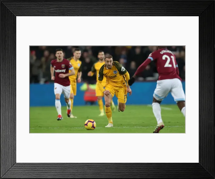 Framed Print : Premier League Showdown: Brighton and Hove Albion vs. West Ham United at The London Stadium (02JAN19) Framed Print : Premier League Showdown: Brighton and Hove Albion vs. West Ham United at The London Stadium (02JAN19)