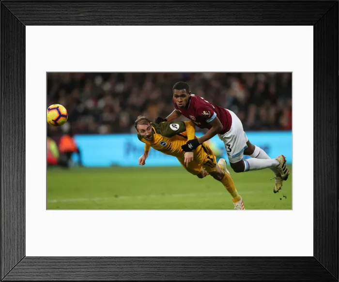 Framed Print : Premier League Showdown: Brighton and Hove Albion vs. West Ham United (02JAN19) - The London Stadium Battle Framed Print : Premier League Showdown: Brighton and Hove Albion vs. West Ham United (02JAN19) - The London Stadium Battle