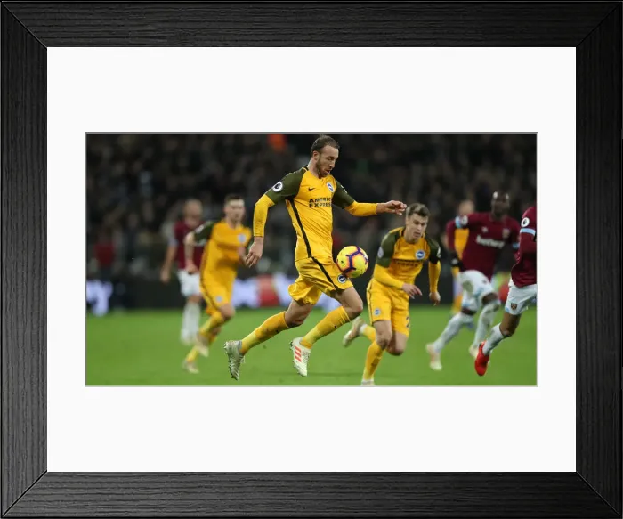 Framed Print : Clash at The London Stadium: Premier League Showdown between West Ham United and Brighton & Hove Albion (02JAN19)