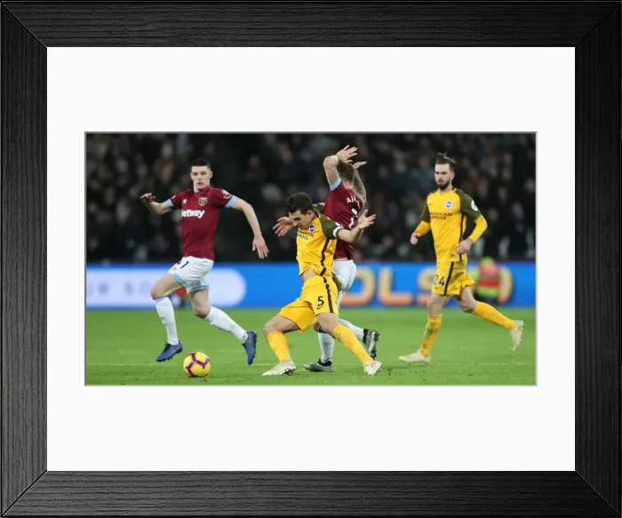 Framed Print : Clash at The London Stadium: Premier League Showdown between West Ham United and Brighton & Hove Albion (02JAN19) Framed Print : Clash at The London Stadium: Premier League Showdown between West Ham United and Brighton & Hove Albion (02JAN19)