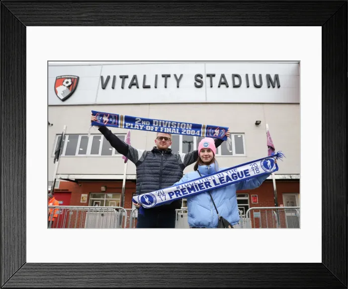 Framed Print : FA Cup Third Round: AFC Bournemouth vs. Brighton and Hove Albion (05JAN19) - Intense Match Action at Vitality Stadium Framed Print : FA Cup Third Round: AFC Bournemouth vs. Brighton and Hove Albion (05JAN19) - Intense Match Action at Vitality Stadium