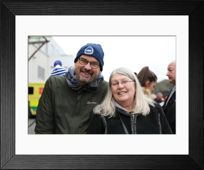 Framed Print : FA Cup Third Round: AFC Bournemouth vs. Brighton and Hove Albion, 5th January 2019 - Intense Match Action at Vitality Stadium