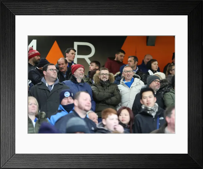 Framed Print : FA Cup Third Round: AFC Bournemouth vs. Brighton and Hove Albion - Intense Match Action at Vitality Stadium (05.01.2019)