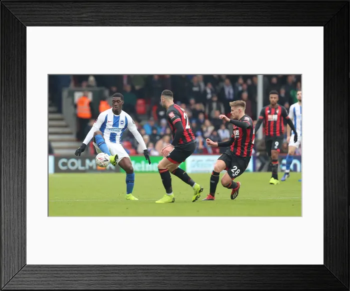 Framed Print : FA Cup 3rd Round: Brighton and Hove Albion vs AFC Bournemouth Clash at Vitality Stadium (05.01.19) Framed Print : FA Cup 3rd Round: Brighton and Hove Albion vs AFC Bournemouth Clash at Vitality Stadium (05.01.19)