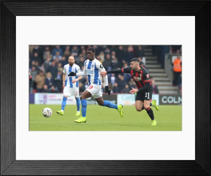 Framed Print : FA Cup Third Round: AFC Bournemouth vs. Brighton and Hove Albion, 5th January 2019 - Intense Match Action at Vitality Stadium Framed Print : FA Cup Third Round: AFC Bournemouth vs. Brighton and Hove Albion, 5th January 2019 - Intense Match Action at Vitality Stadium
