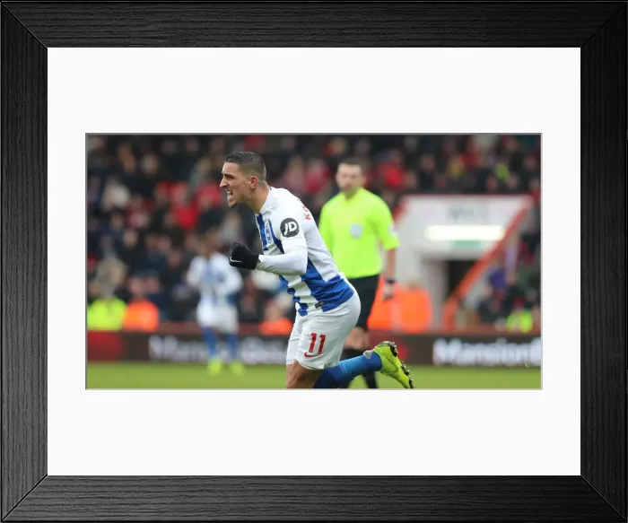 Framed Print : FA Cup Third Round: AFC Bournemouth vs. Brighton and Hove Albion, 5th January 2019 - Intense Action at Vitality Stadium
