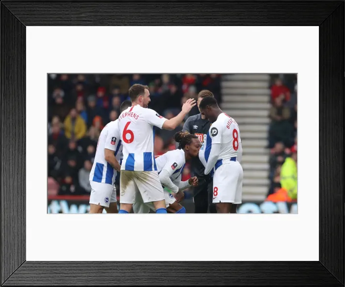 Framed Print : FA Cup Third Round: AFC Bournemouth vs. Brighton and Hove Albion - Intense Match Action at Vitality Stadium (05Jan19) Framed Print : FA Cup Third Round: AFC Bournemouth vs. Brighton and Hove Albion - Intense Match Action at Vitality Stadium (05Jan19)