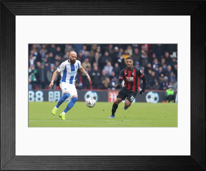 Framed Print : FA Cup Third Round: AFC Bournemouth vs. Brighton and Hove Albion, 5th January 2019 - Intense Match Action at Vitality Stadium Framed Print : FA Cup Third Round: AFC Bournemouth vs. Brighton and Hove Albion, 5th January 2019 - Intense Match Action at Vitality Stadium
